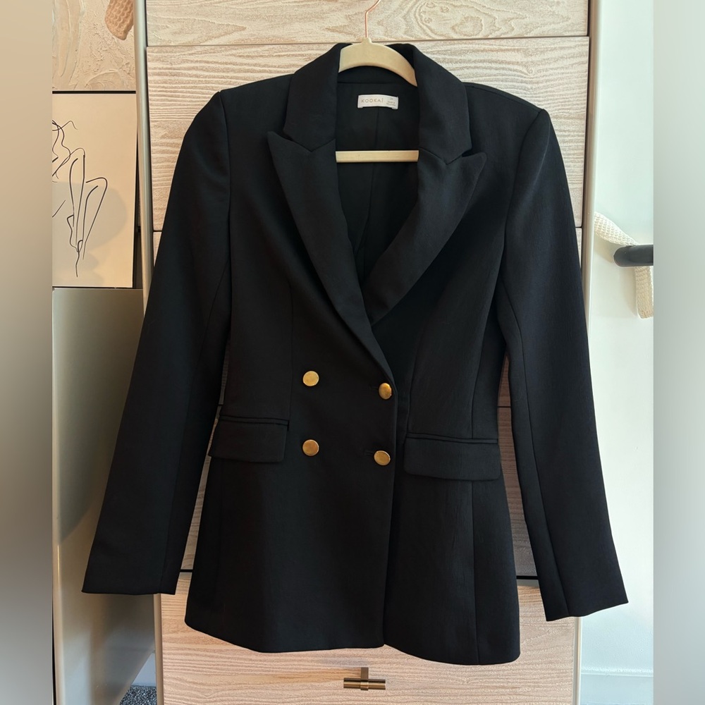 Kookai oyster blazer black 34